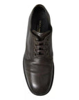 Dolce & Gabbana Green Leather Mens Formal Dress Shoes