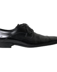 Dolce & Gabbana Black Polished Leather Formal Dress Shoes