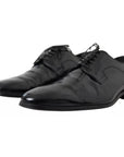 Dolce & Gabbana Black Polished Leather Formal Dress Shoes