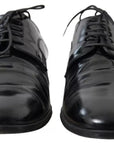 Dolce & Gabbana Black Polished Leather Formal Dress Shoes
