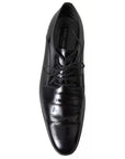 Dolce & Gabbana Black Polished Leather Formal Dress Shoes