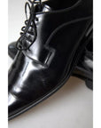 Dolce & Gabbana Black Polished Leather Formal Dress Shoes