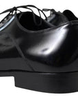 Dolce & Gabbana Black Polished Leather Formal Dress Shoes