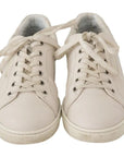 Dolce & Gabbana White Casual Leather Logo Men Sneakers Shoes
