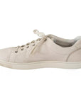 Dolce & Gabbana White Casual Leather Logo Men Sneakers Shoes