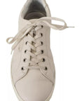 Dolce & Gabbana White Casual Leather Logo Men Sneakers Shoes