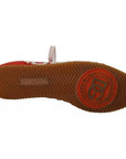 Dolce & Gabbana Red White Leather Mens Logo Casual Sneakers Shoes