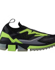 Dolce & Gabbana Black Yellow SORRENTO Sport Stretch Sneakers Shoes