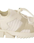 Dolce & Gabbana White Fabric Suede Sorrento Lace Up Sneakers Shoes