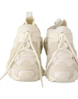 Dolce & Gabbana White Fabric Suede Sorrento Lace Up Sneakers Shoes