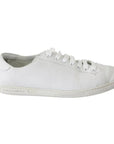 Dolce & Gabbana White Saint Tropez Lace Up Men Sneakers Men Shoes