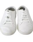 Dolce & Gabbana White Saint Tropez Lace Up Men Sneakers Men Shoes