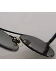 Dolce & Gabbana Matte Black Steel Frame Green Lens DG2245 Sunglasses