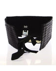 Dolce & Gabbana Black Silk Womens Waist Cummerbund