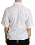 Dolce & Gabbana White Collared Short Sleeve Polo Shirt Top