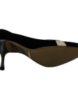 Dolce & Gabbana Black Velvet Ayers High Heels Pumps Shoes