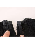 Dolce & Gabbana Black Lace Long Sleeve Blouse Nylon Top