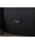 Dolce & Gabbana Black Gray Holdall Tote Men Hand Shoulder Bag