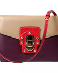 Dolce & Gabbana Multicolor Lucia Brushed Leather Crossbody Shoulder Bag