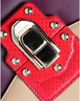 Dolce & Gabbana Multicolor Lucia Brushed Leather Crossbody Shoulder Bag