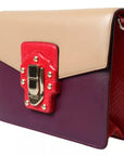 Dolce & Gabbana Multicolor Lucia Brushed Leather Crossbody Shoulder Bag