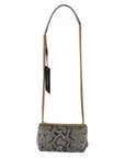 Dolce & Gabbana Blue Exotic Leather Shoulder Purse Cross Body Bag