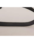Dolce & Gabbana Black Velvet Leather Logo Waist Buckle Belt