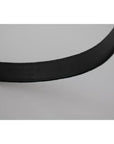 Dolce & Gabbana Black Velvet Leather Silver Buckle Belt