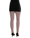Dolce & Gabbana Elegant Pink Mid-Waist Stretch Pants