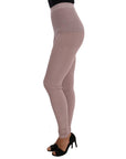 Dolce & Gabbana Elegant Pink Mid-Waist Stretch Pants