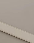 Dolce & Gabbana White Leather Gold Logo Engraved Metal Buckle Belt