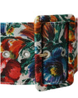 Dolce & Gabbana Multicolor Carretto Fabric Wide Waist Belt