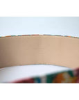 Dolce & Gabbana Multicolor Carretto Fabric Wide Waist Belt