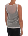 Dolce & Gabbana Sleeveless Transparent Net Tank Top