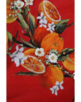 Dolce & Gabbana Embellished Crepe Blouse with Blossom Print