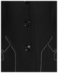 Love Moschino Black Wool Women Coat