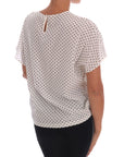 Dolce & Gabbana Chic Polka Dot Silk Blouse
