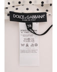 Dolce & Gabbana Chic Polka Dot Silk Blouse
