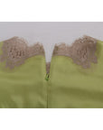 Dolce & Gabbana Elegant Floral Lace Silk Blouse