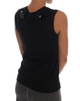 Dolce & Gabbana Black Floral Sequined Cami Blouse