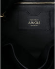 Dolce & Gabbana Black Leather JUNGLE Quilted Shopping Tote Bag