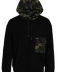Dolce & Gabbana Black Camouflage Hooded Sweatshirt Sweater