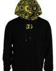 Dolce & Gabbana Black Logo Cotton Hooded Sweatshirt Sweater
