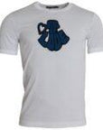 Dolce & Gabbana White King Of Love Round Neck Short Sleeves T-shirt