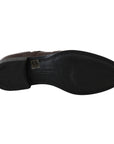 Dolce & Gabbana Elegant Brown Leather Derby Brogues