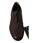 Dolce & Gabbana Elegant Brown Leather Derby Brogues