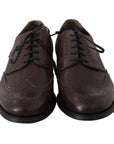 Dolce & Gabbana Elegant Brown Leather Derby Brogues