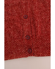 Dolce & Gabbana Red Wool Cardigan Sweater