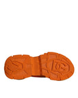 Dolce & Gabbana Orange Airmaster Low Top Men Sneakers Shoes