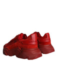 Dolce & Gabbana Red Leather Daymaster Low Top Sneakers Shoes